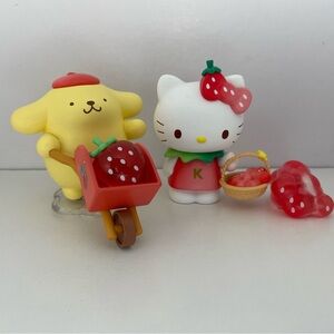 Pompompurin and Hello Kitty Strawberry Blind Box Toys